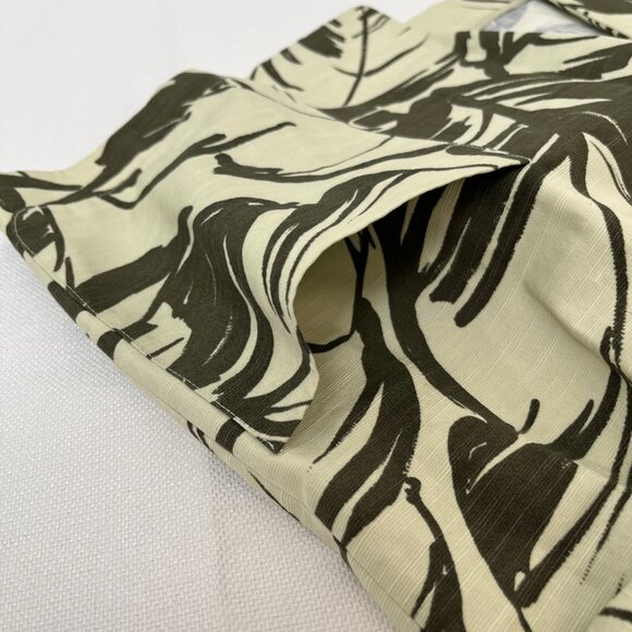 *NWT* Linda Allard Ellen Tracy Tropical Leaf Green Blazer Shoulder Pads Sz 8 - Picture 10 of 12